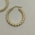 Orecchini oro 18 kt donna cerchio torchon 2,50 gr | Gioiellitosti.it
